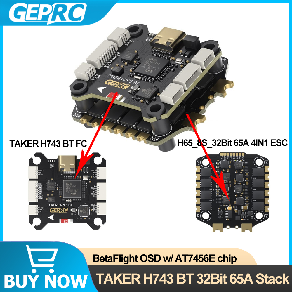 GEPRC TAKER H743 BT 32비트 65A 스 - Fpv Drone Esc 리뷰 및 가격