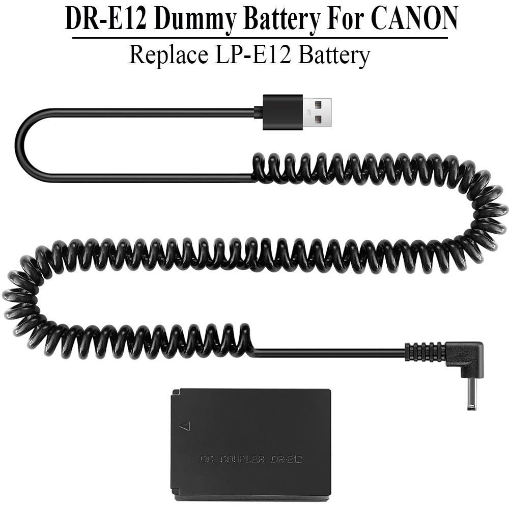 ACK-E12 USB 전원 코드 LP-E12 더미 배터 - Canon Camera Eos M50 Mark Ii 리뷰 및 가격